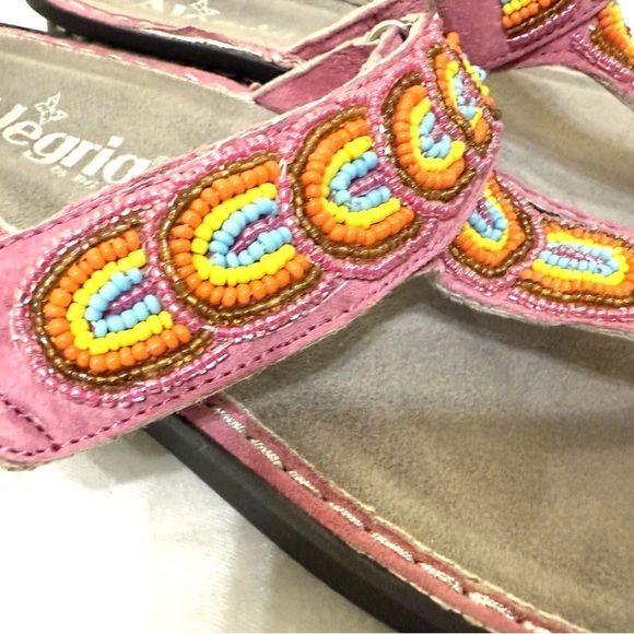 Alegria Carina Bead-Azzled Thong Sandals Pinckney Rainbows Size 37 US 7 Comfort - Picture 6 of 16